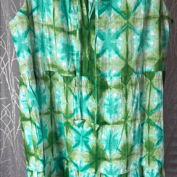 Tuckernuck Green Tie-Front Maxi Dress L - Picture 5 of 9